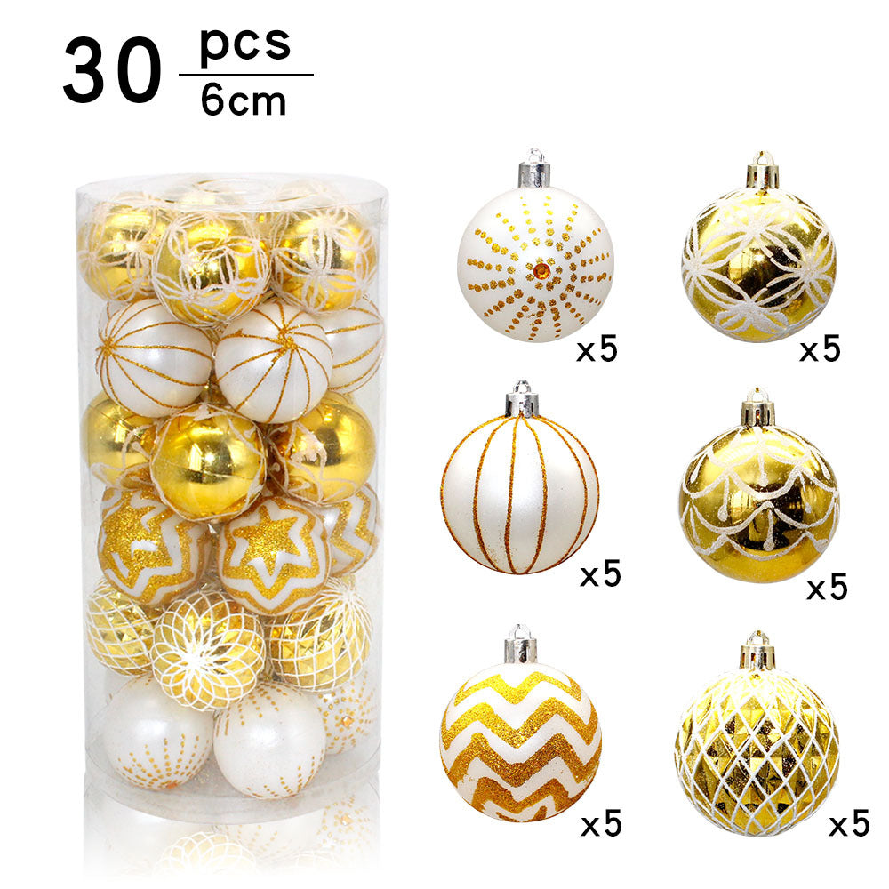 Christmas Decorations, Christmas Tree Decoration Balls In Bucket - KKscollecation