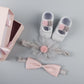 New baby hair accessories socks and shoes set box - KKscollecation