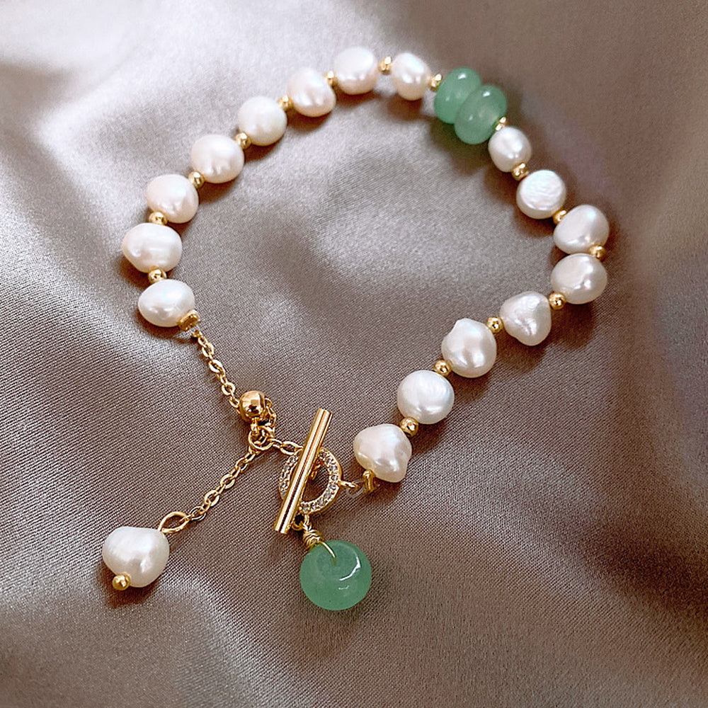 Women Irregular Freshwater Pearl Adjustable Bracelet - KKscollecation