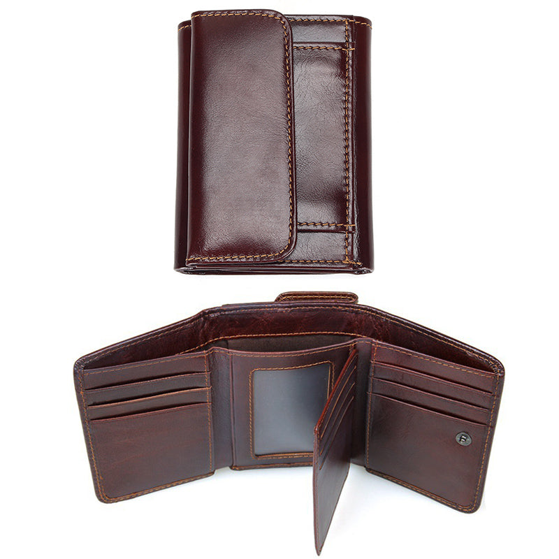 Men's ultra-thin leather wallet - KKscollecation