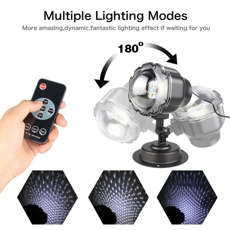 LED Christmas Light Projector Snow Projection Lamp - KKscollecation