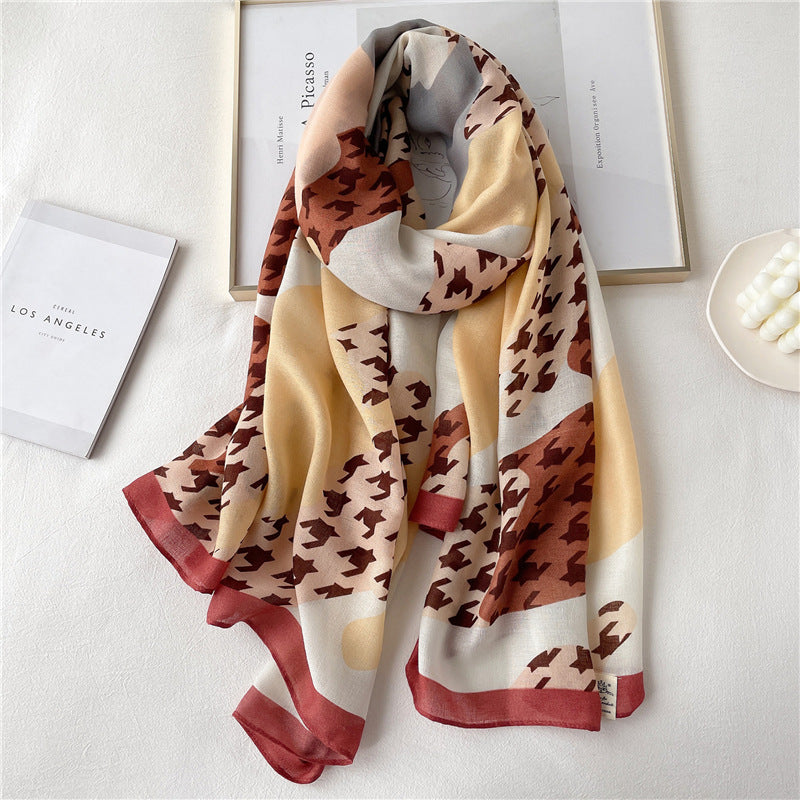 Ladies Decorative Accessories Printed Fashion Scarf - KKscollecation