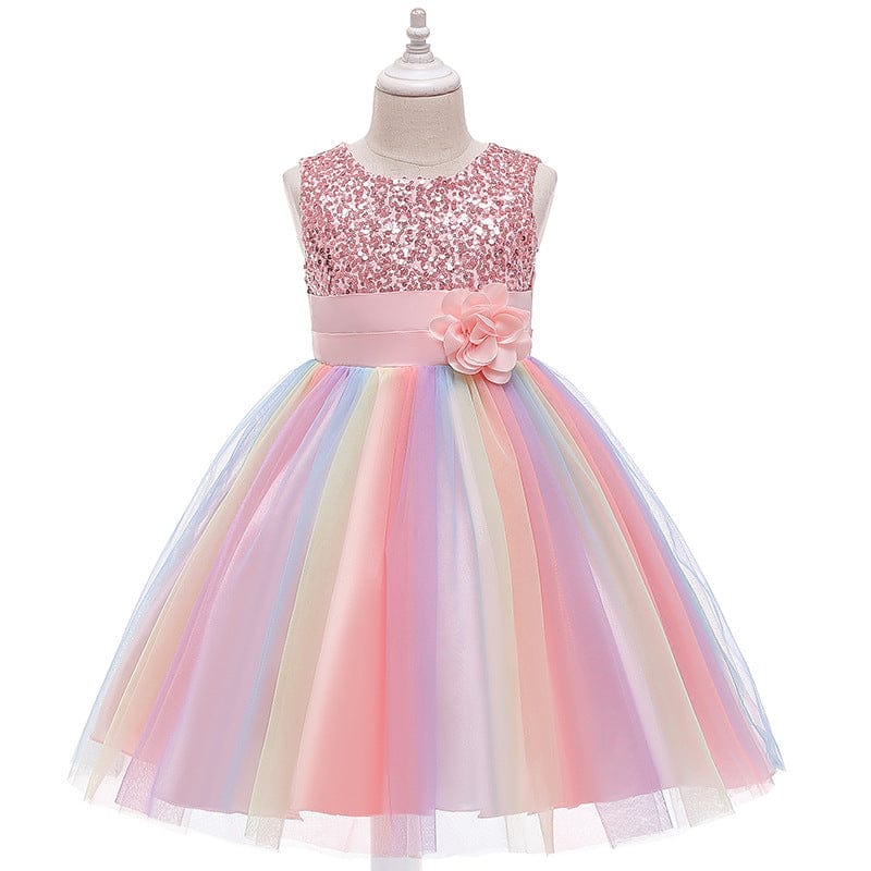 Girls Puffy Dress Ins Christmas Mesh Princess Skirt - KKscollecation