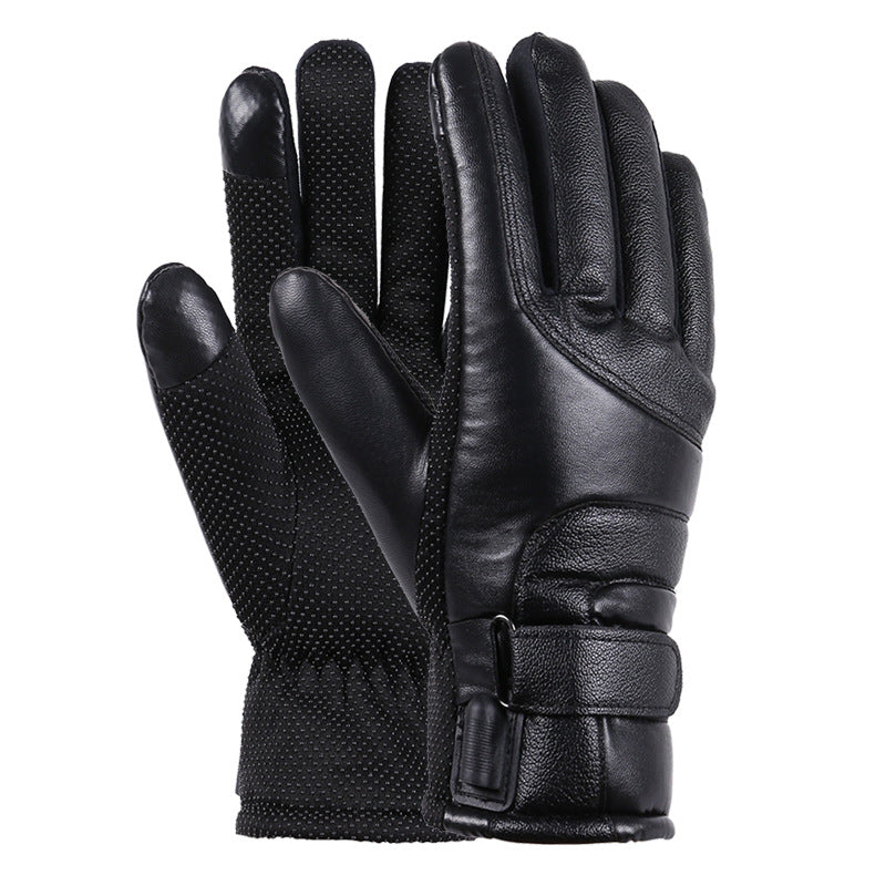 Winter Electric Heated Gloves Windproof Cycling Warm Heating Touch Screen Skiing Gloves - KKscollecation