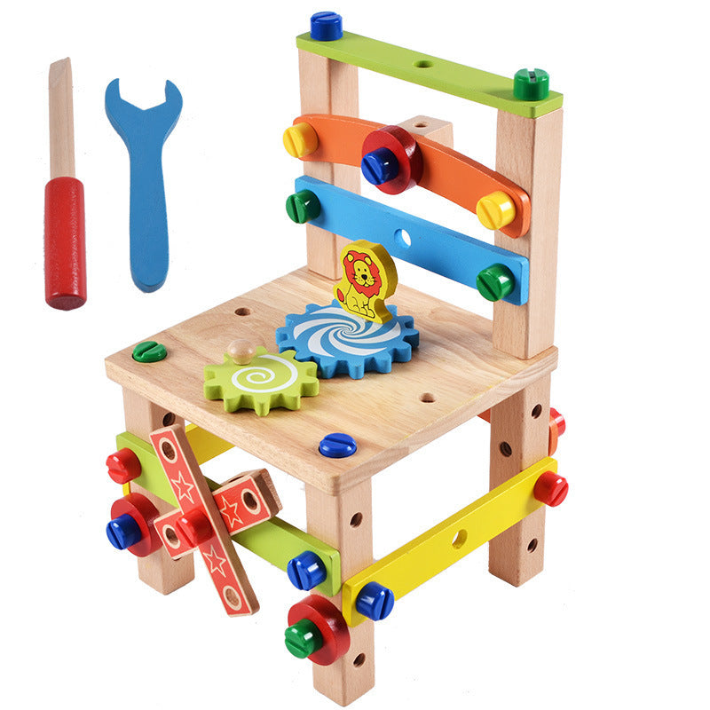 Children's Chair Building Block Toys - KKscollecation