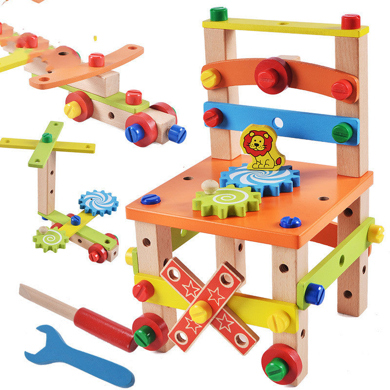 Children's Chair Building Block Toys - KKscollecation