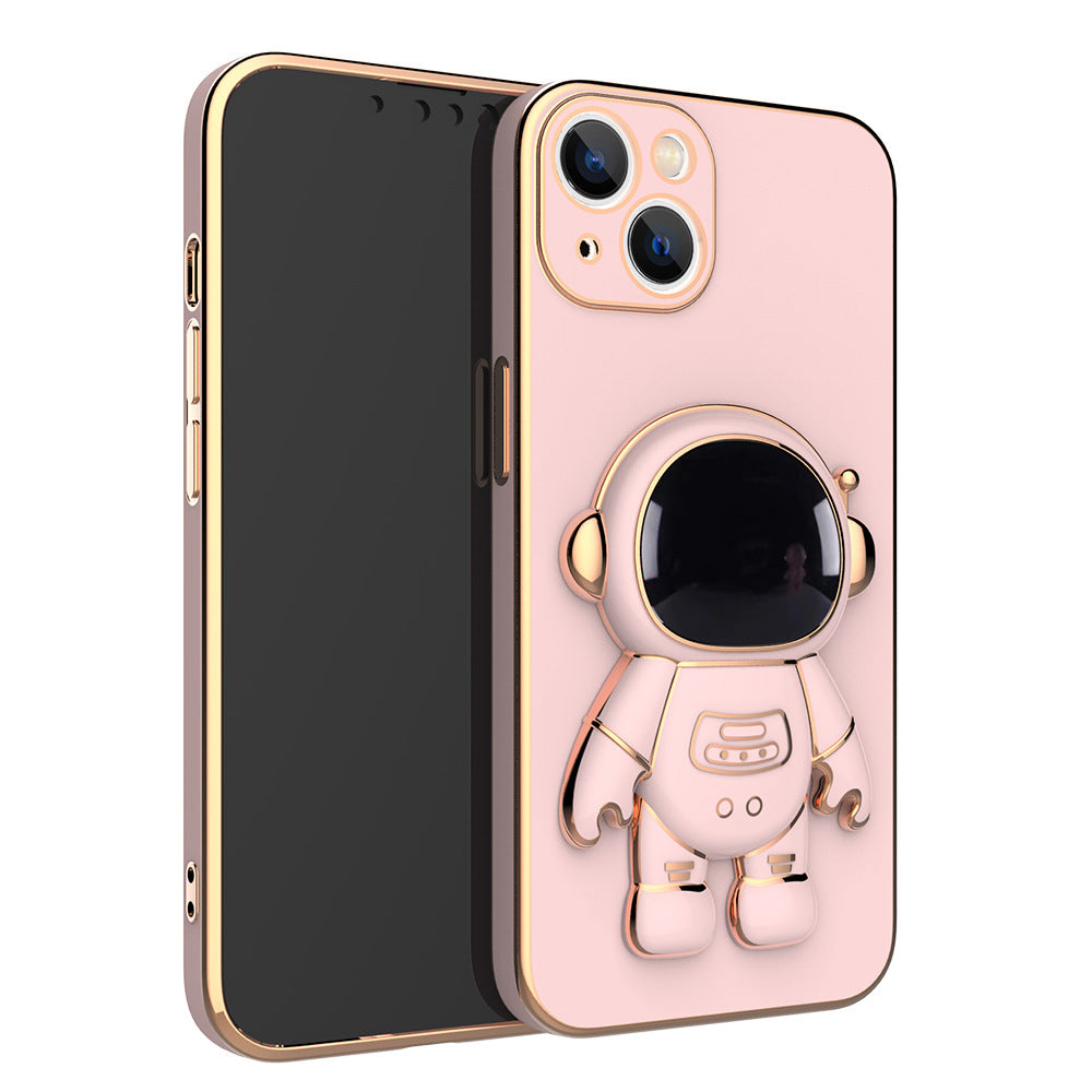 3D Astronaut Phone Case Anti-Drop Electroplating Bracket - KKscollecation