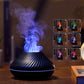2022 New Volcanic Flame Aroma Diffuser Essential Oil Lamp 130ml USB Portable Air Humidifier With Color Night Light Mist Maker Fogger LED Light - KKscollecation