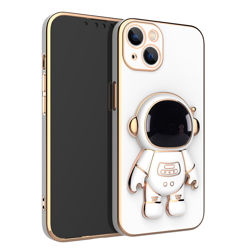 3D Astronaut Phone Case Anti-Drop Electroplating Bracket - KKscollecation