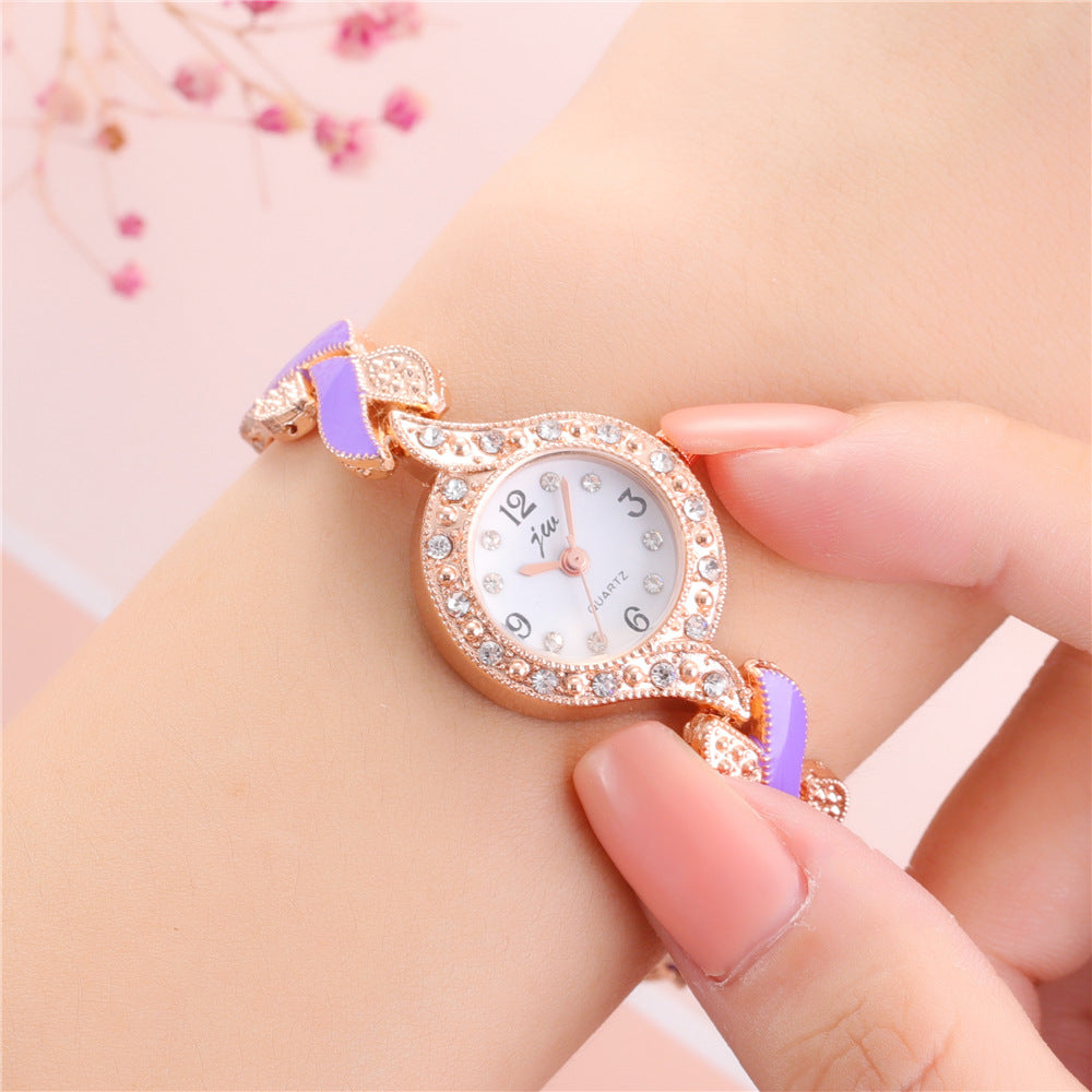 Leaf bracelet quartz wrist watch - KKscollecation