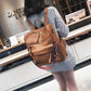 New retro backpack college wind casual bag large capacity soft leather backpack