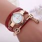 Long-chain thin strap watch quartz watch Three-ring winding bracelet watch - KKscollecation