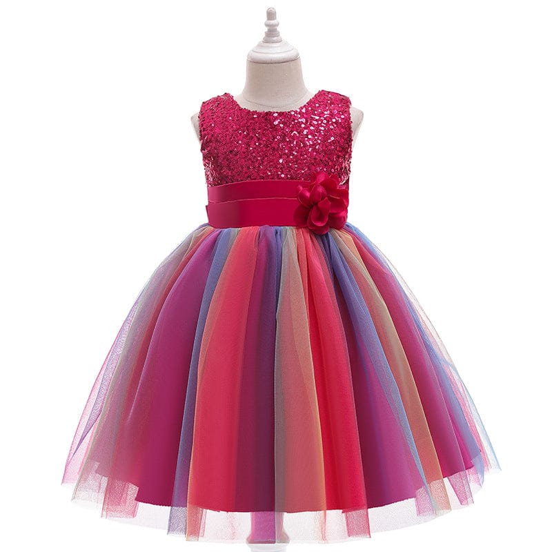 Girls Puffy Dress Ins Christmas Mesh Princess Skirt - KKscollecation