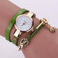 Long-chain thin strap watch quartz watch Three-ring winding bracelet watch - KKscollecation