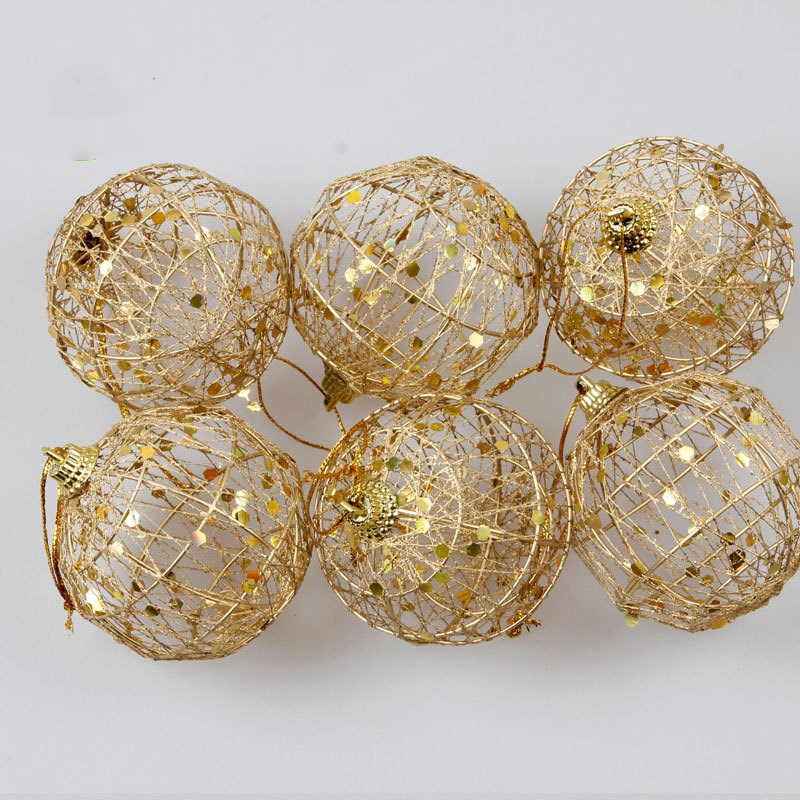 Gold dusted scaly Christmas ball - KKscollecation