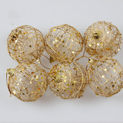 Gold dusted scaly Christmas ball - KKscollecation