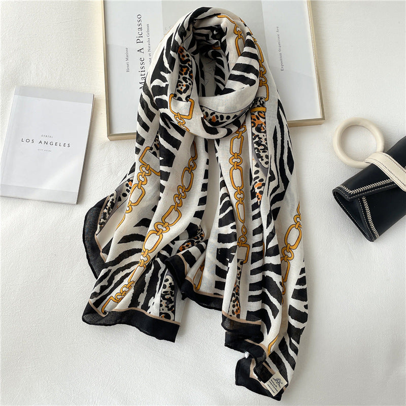 Ladies Decorative Accessories Printed Fashion Scarf - KKscollecation