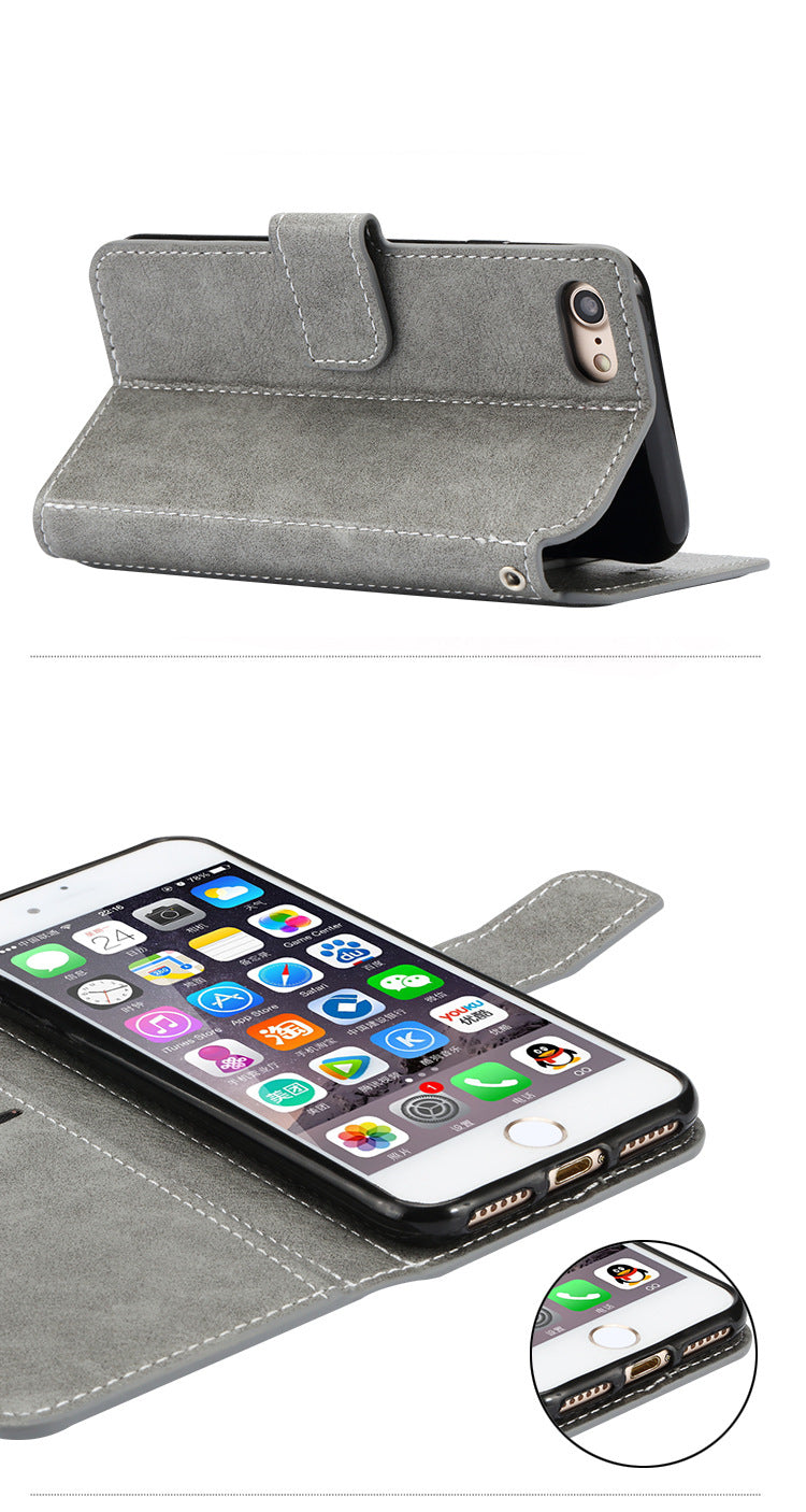 Flip phone leather case wallet - KKscollecation