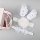 New baby hair accessories socks and shoes set box - KKscollecation