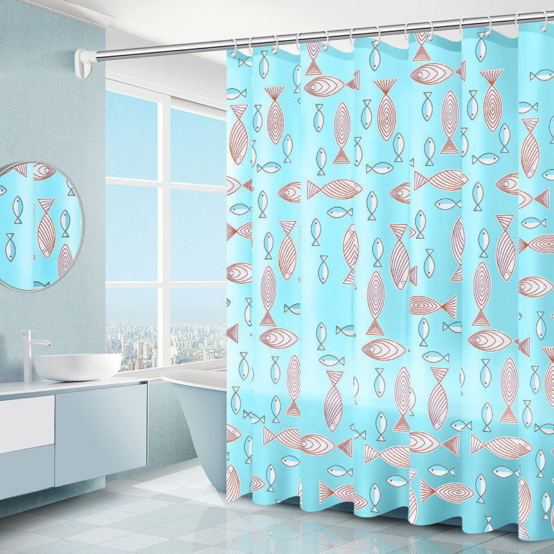 Shower Curtain Partition Curtain Door Curtain Square Shower Curtain - KKscollecation