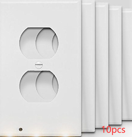 Durable Convenient Outlet Cover Duplex Wall Plate Led - KKscollecation