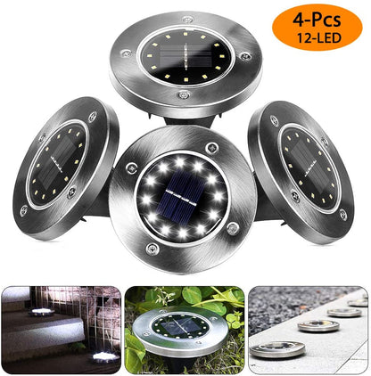 8LED Waterproof Solar Powered Garden Lights - Krosscanada