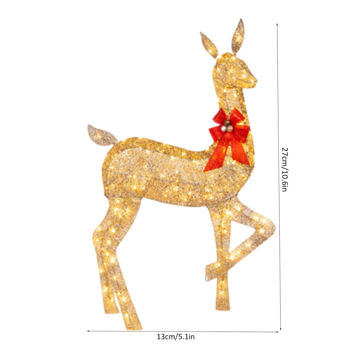 Christmas Deer Lighting Happy New Year - KKscollecation