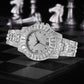 Ladies Hip Hop Chain Full Diamond Watch - KKscollecation