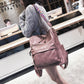 New retro backpack college wind casual bag large capacity soft leather backpack