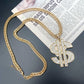 New Hip-hop Nightclub Exaggerated Dollar Symbol Diamond Necklace - KKscollecation