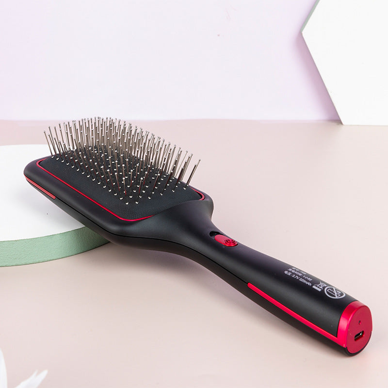 Wireless Charging Straight Hair Comb Negative Ion Blowing Vibration Beauty Supplies - KKscollecation