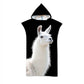 Adult Animal Print Hooded Bath Towel Cloak - Krosscanada