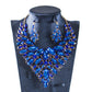 African, European And American Colorful Exaggerated Bridal Necklace And Earrings Set - Krosscanada