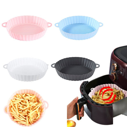 Air Fryer Tray Silicone Kitchen Supplies AirFryer Silicone Pot Grill Pan Accessories Disposable Paper Liner - Krosscanada