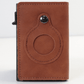 AirTag Wallet Anti Theft Bullet Card Bag Multi - functional Rfid Card Holder Men's Leather Slim Wallets For Airtag Air Tag - Krosscanada