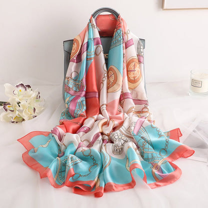 All - Match Spring, Autumn And Winter Silk Scarf Women Thin Scarf - Krosscanada