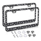 American Standard Diamond - studded Stainless Steel License Plate Frame - Krosscanada