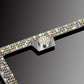 American Standard Diamond - studded Stainless Steel License Plate Frame - Krosscanada