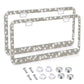 American Standard Diamond - studded Stainless Steel License Plate Frame - Krosscanada