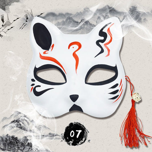 Anime hand painted fox mask - Krosscanada
