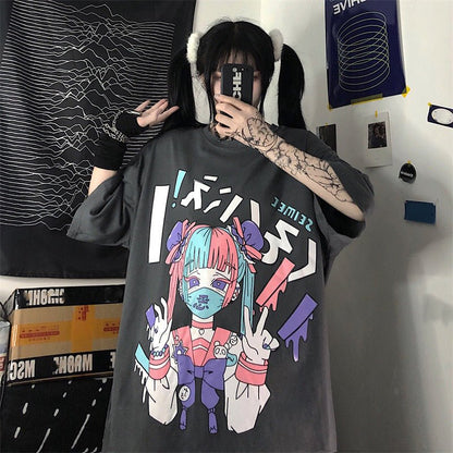 Anime loose T-shirt - Krosscanada