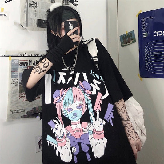 Anime loose T-shirt - Krosscanada