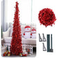 Artificial Tinsel Pop Up Christmas Tree with Stand Gorgeous Collapsible Artificial Christmas Tree for Christmas Decorations - Krosscanada