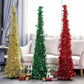 Artificial Tinsel Pop Up Christmas Tree with Stand Gorgeous Collapsible Artificial Christmas Tree for Christmas Decorations - Krosscanada