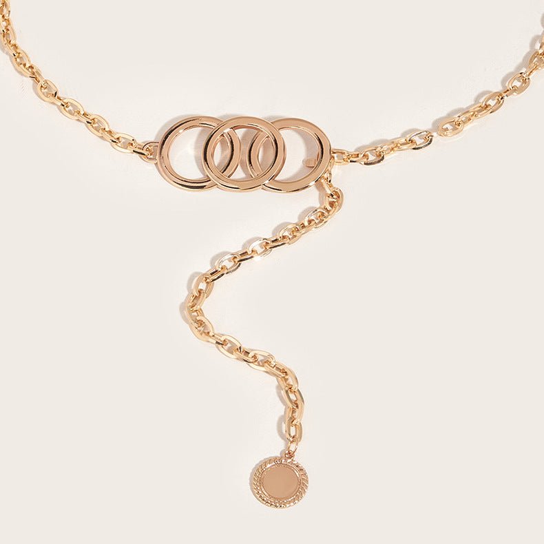 Atmospheric Metal Pendant Waist Chain Women Accessories - Krosscanada