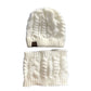 Autumn Winter Women's Hat Caps Knitted Warm ring Scarf Windproof Balaclava Multi Functional CC ponytail Hats Scarf Set For Women - Krosscanada
