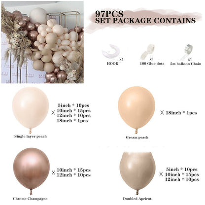 Avocado Green Series Party Supplies Latex Balloon Set - Krosscanada