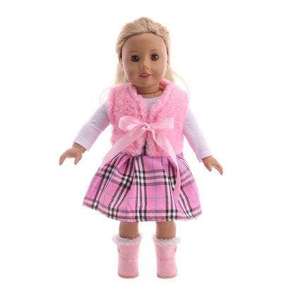 American Doll Clothes Three-piece Christmas Suit - KKscollecation