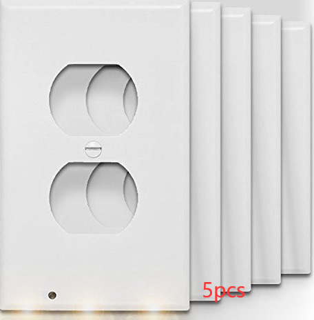 Durable Convenient Outlet Cover Duplex Wall Plate Led - KKscollecation