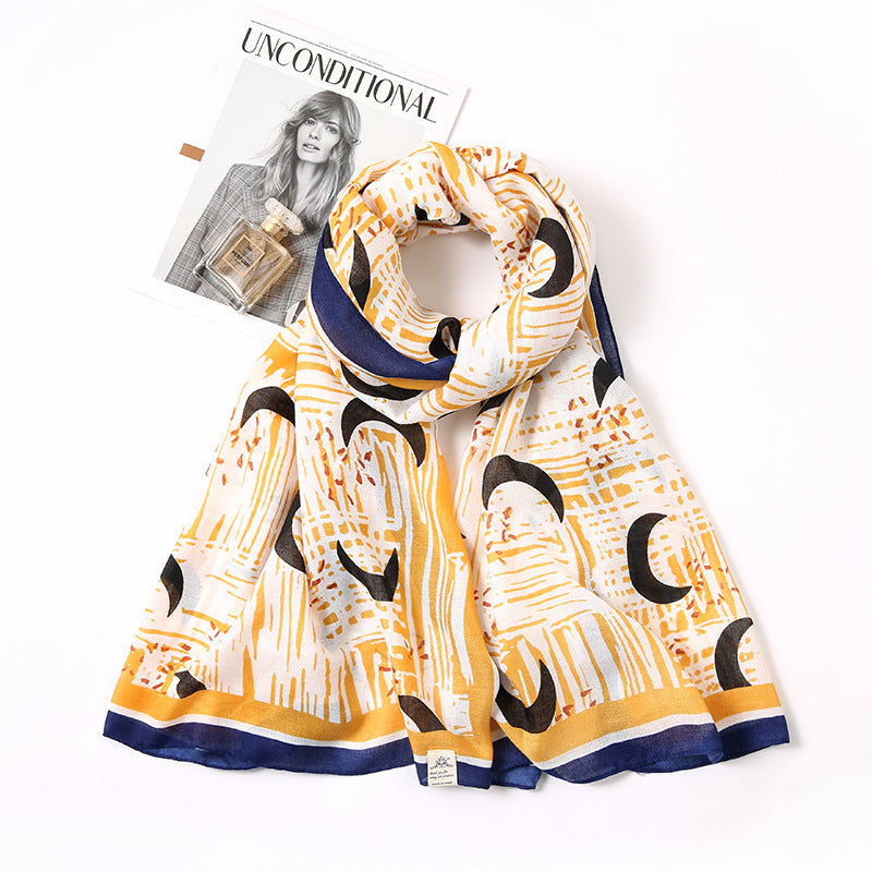 Ladies Decorative Accessories Printed Fashion Scarf - KKscollecation